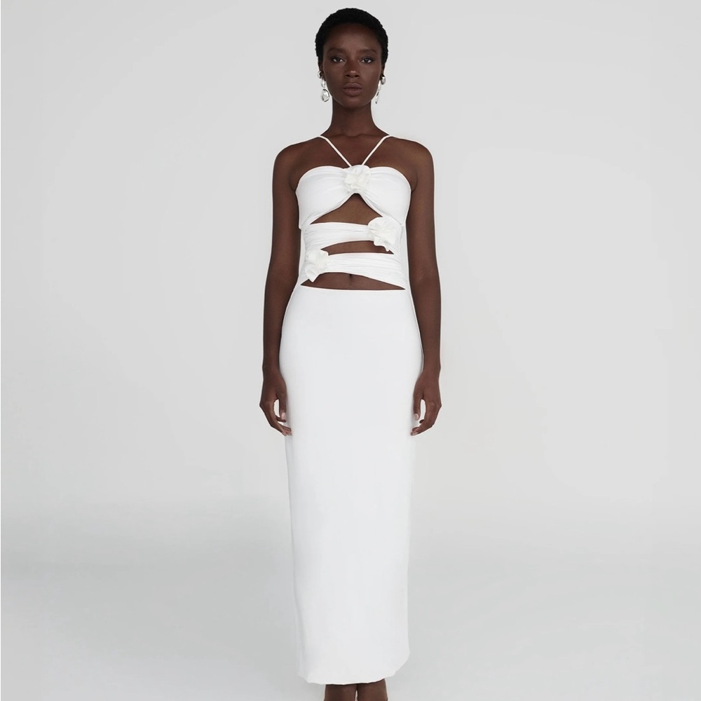 Maygel Coronel -  Veranera Cut-out Halter Max Dress